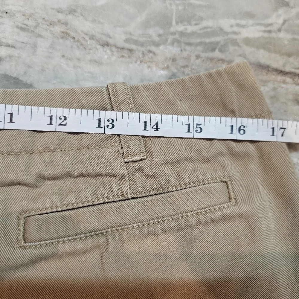 J.Crew Women’s Khaki Shorts Size 10 Low Rise 100% Cotton Classic Chino